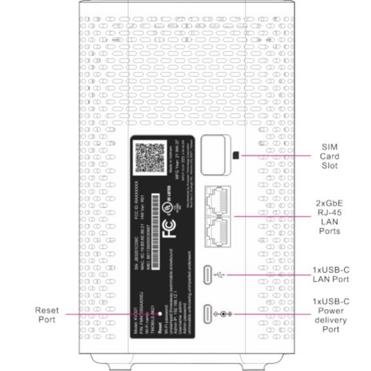 T-Mobile Internet 5G Gateway Arcadyan KVD21 WiFi 5G Kit - Black store